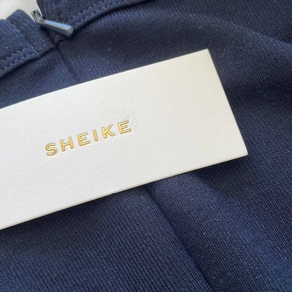 Sheike Mirage Navy Long Sleeve Dress | Size 6 - Picture 5 of 7